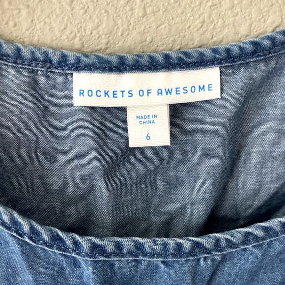 Rockets of Awesome Chambray Tank Dress - Blue - 6 - Picture 3 of 9